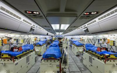 Avião com leitos de UTI levará pacientes da Itália para a Alemanha