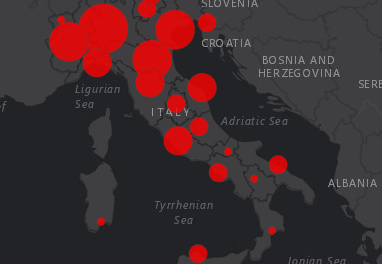 Itália registra menor número de mortes por covid-19 em 111 dias