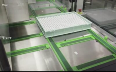Pfizer publica vídeo com vacinas contra covid saindo da linha de produção